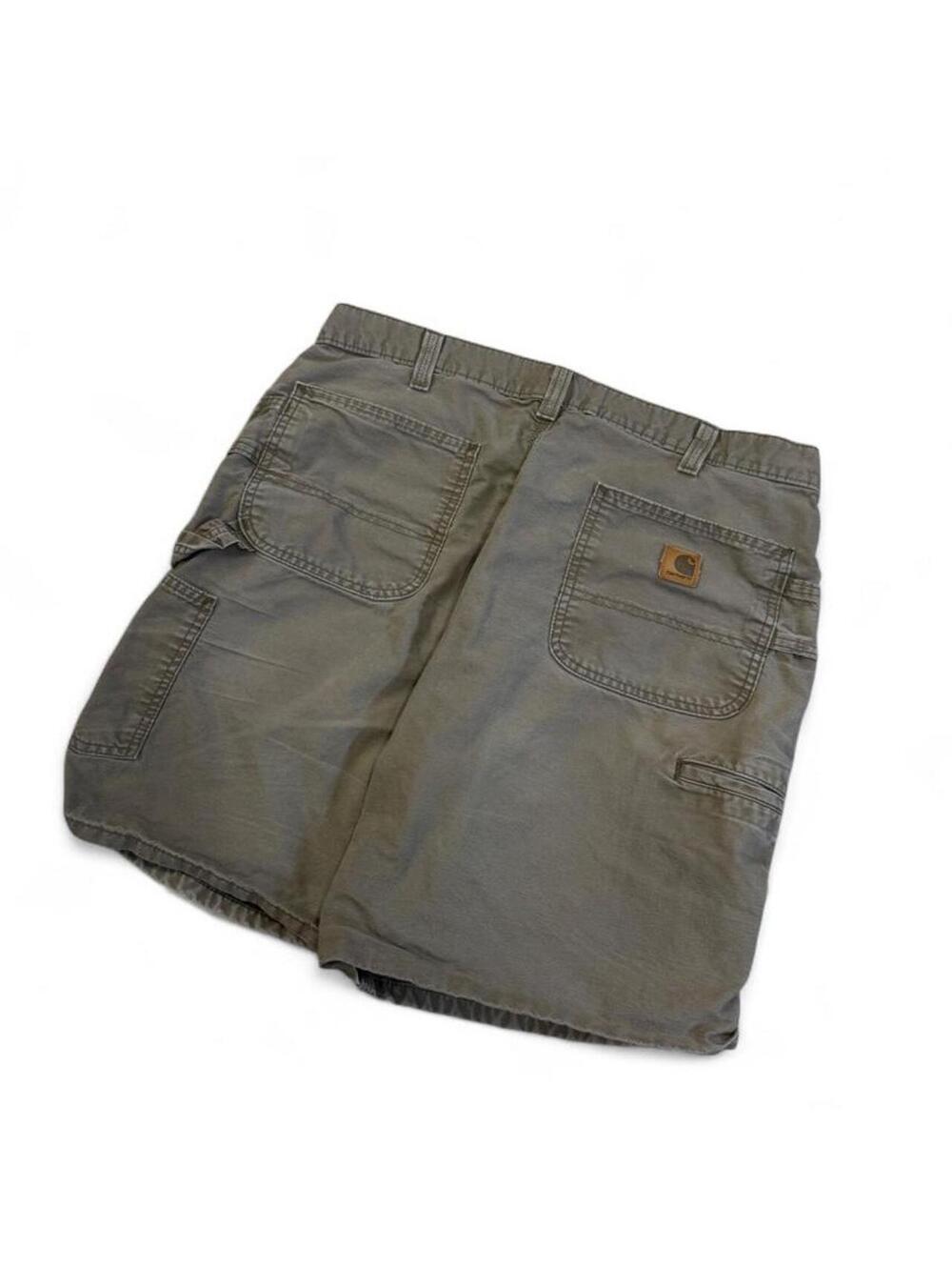 Carhartt khaki cotton double knee shorts size 36 2007